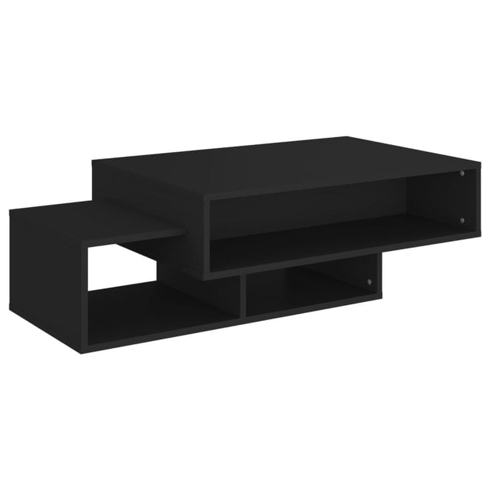 Vidaxl Konferenčný stolík čierny 105x55x32 cm drevotrieska